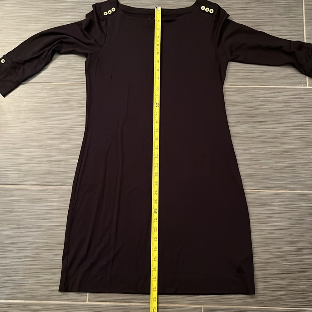 Lilly Pulitzer Black 3/4 Sleeves Sophie Dress Sz‎ Small UPF 50+ Sun Protection - Picture 12 of 13